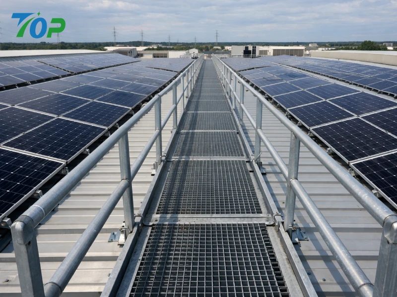 Pentinge Sistem Solar Walkway ing Keamanan Atap Komersial lan Industri