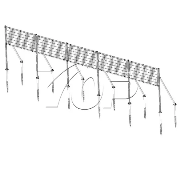 Sistem Braket Surya Vertikal Panel Agri Bifacial