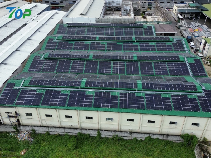 Anti-Typhoon C&I Metal Roof Solar Racking Array ing Manila