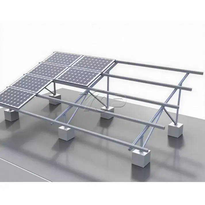 Pondasi Beton Dhukungan PV Solar Mount Ground