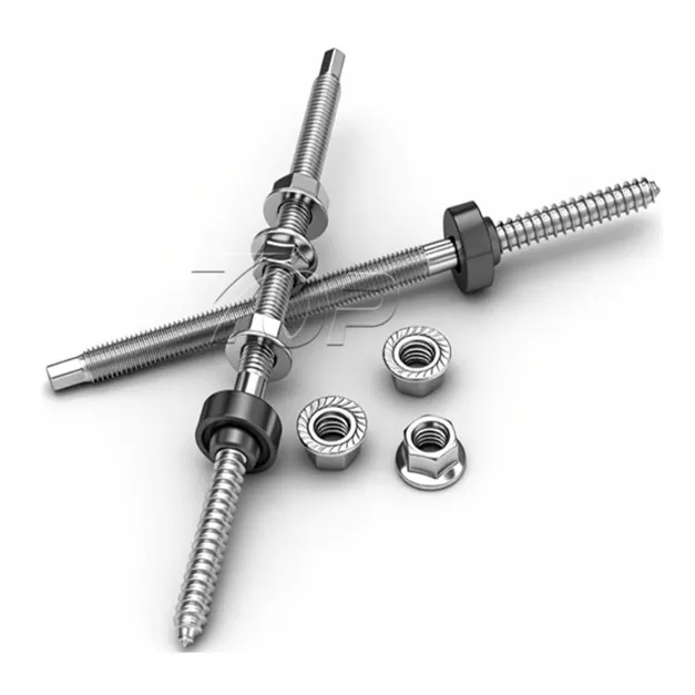 Kayu Thread Hanger Bolt kanggo Solar Mounting