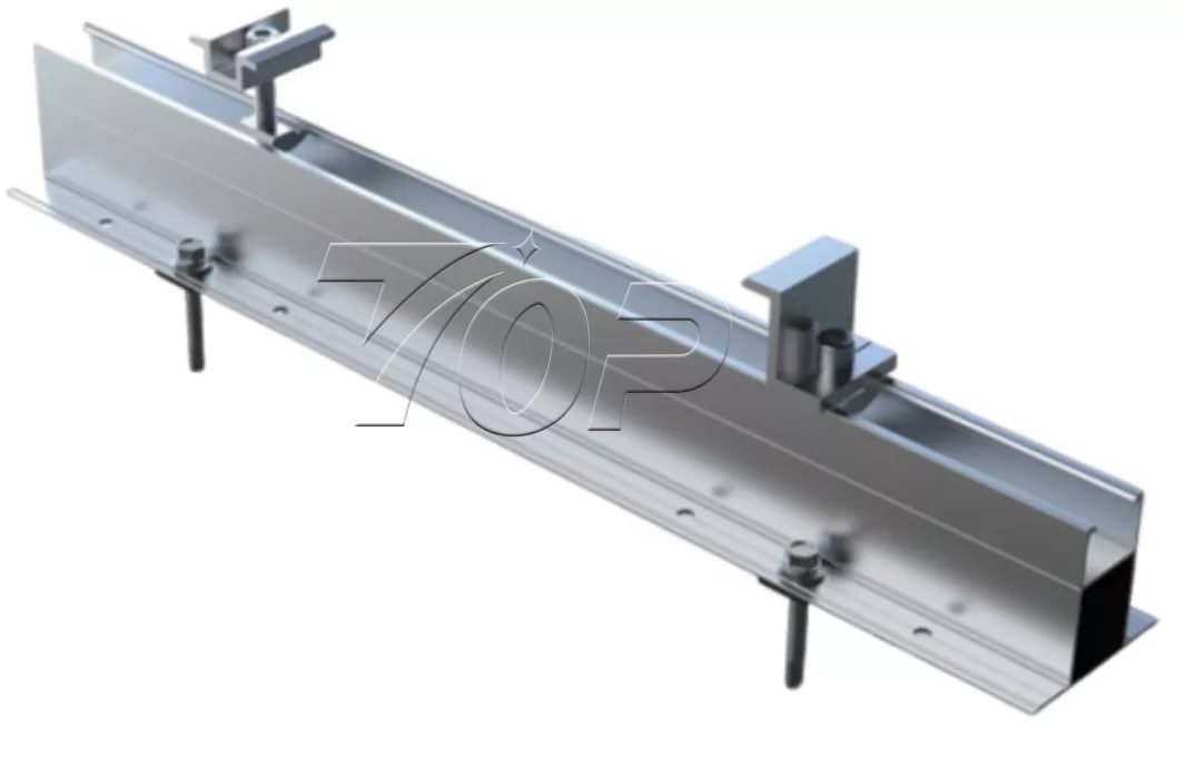 Mini Rail System for Trapezoidal Metal Roof Solar