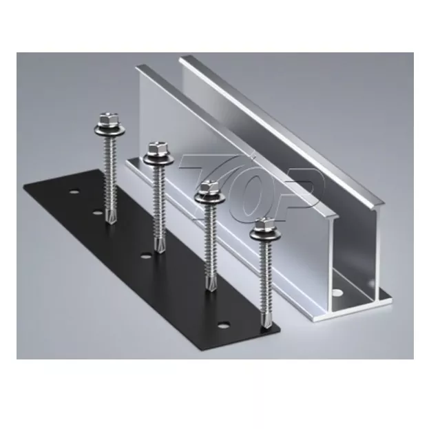 Mini Rail kanggo Metal gendheng Solar Panel Mounting