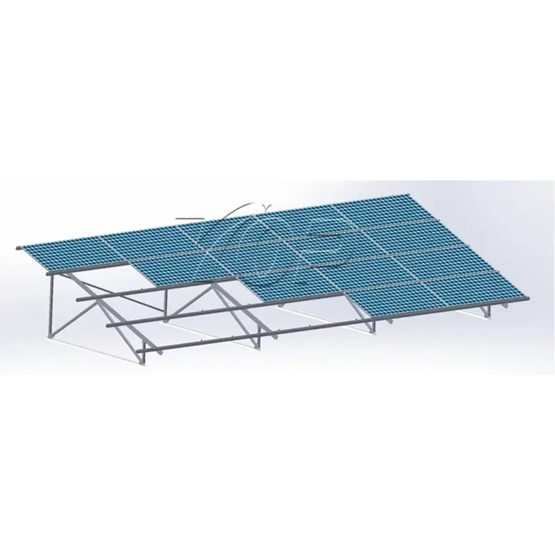 Triangular Solar Mounting System kanggo Metal Roofs